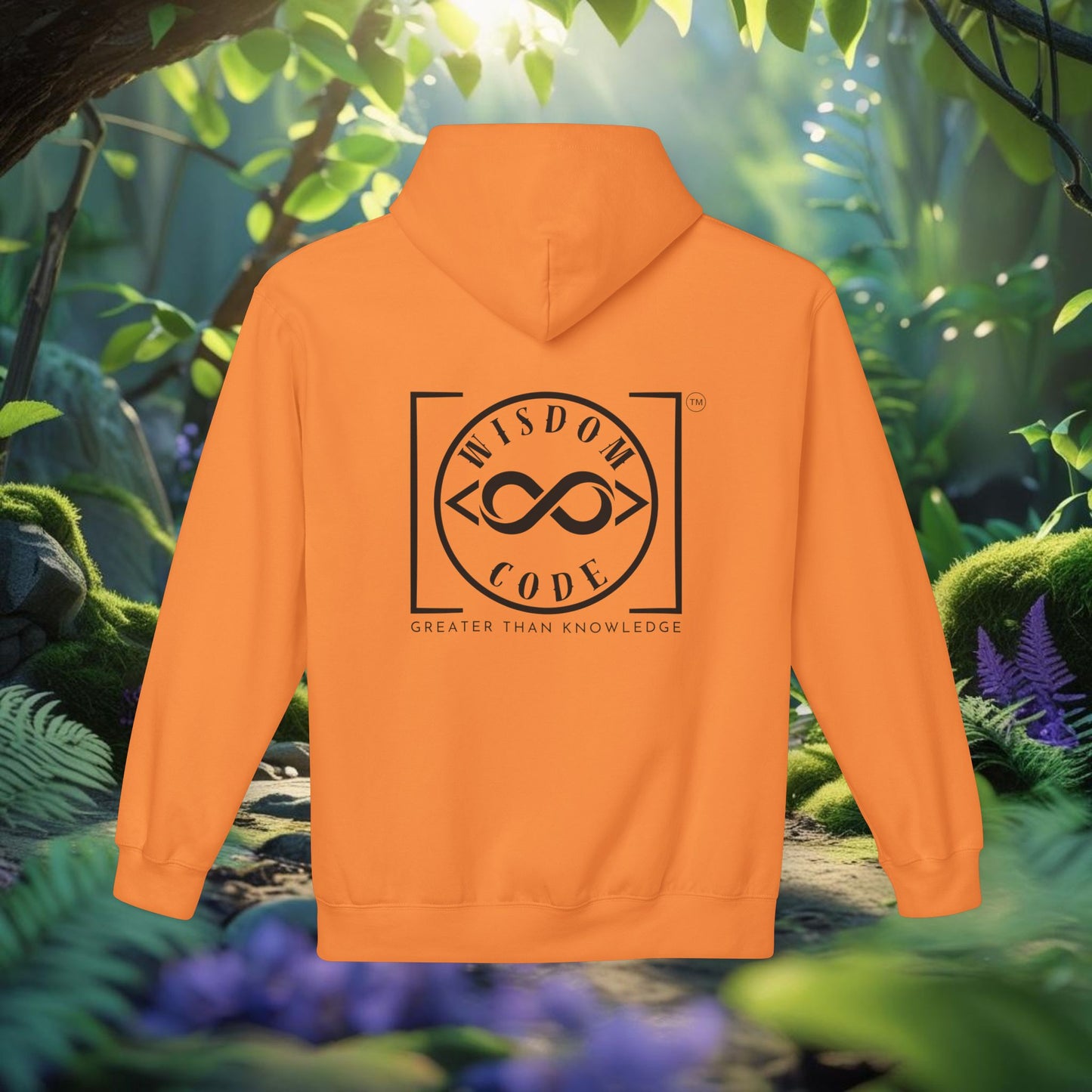 Wisdom Code Fleece Hoodie, Cozy Unisex Sweatshirt, Inspirational Apparel, Perfect Gift for Friends, Everyday Wear, Motivational Hoodie