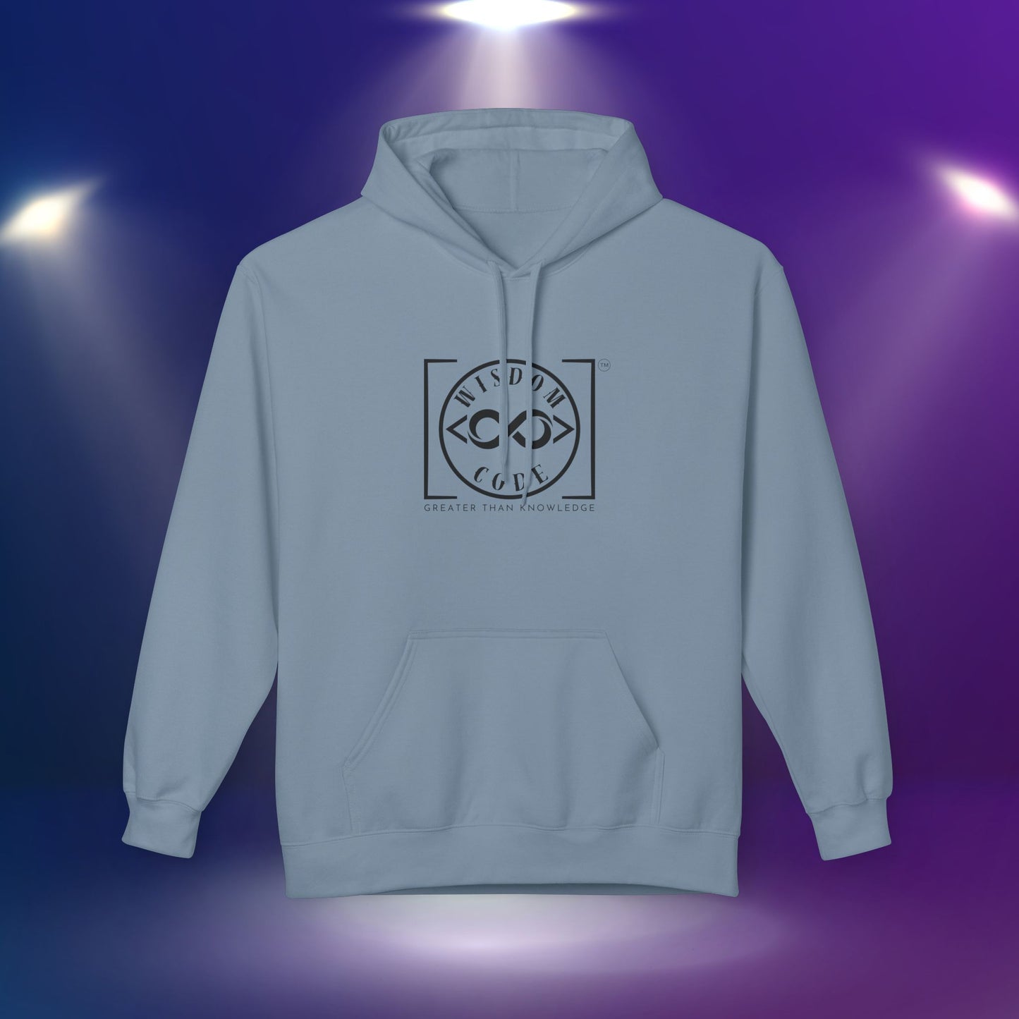 Wisdom Code Fleece Hoodie, Cozy Unisex Sweatshirt, Inspirational Apparel, Perfect Gift for Friends, Everyday Wear, Motivational Hoodie