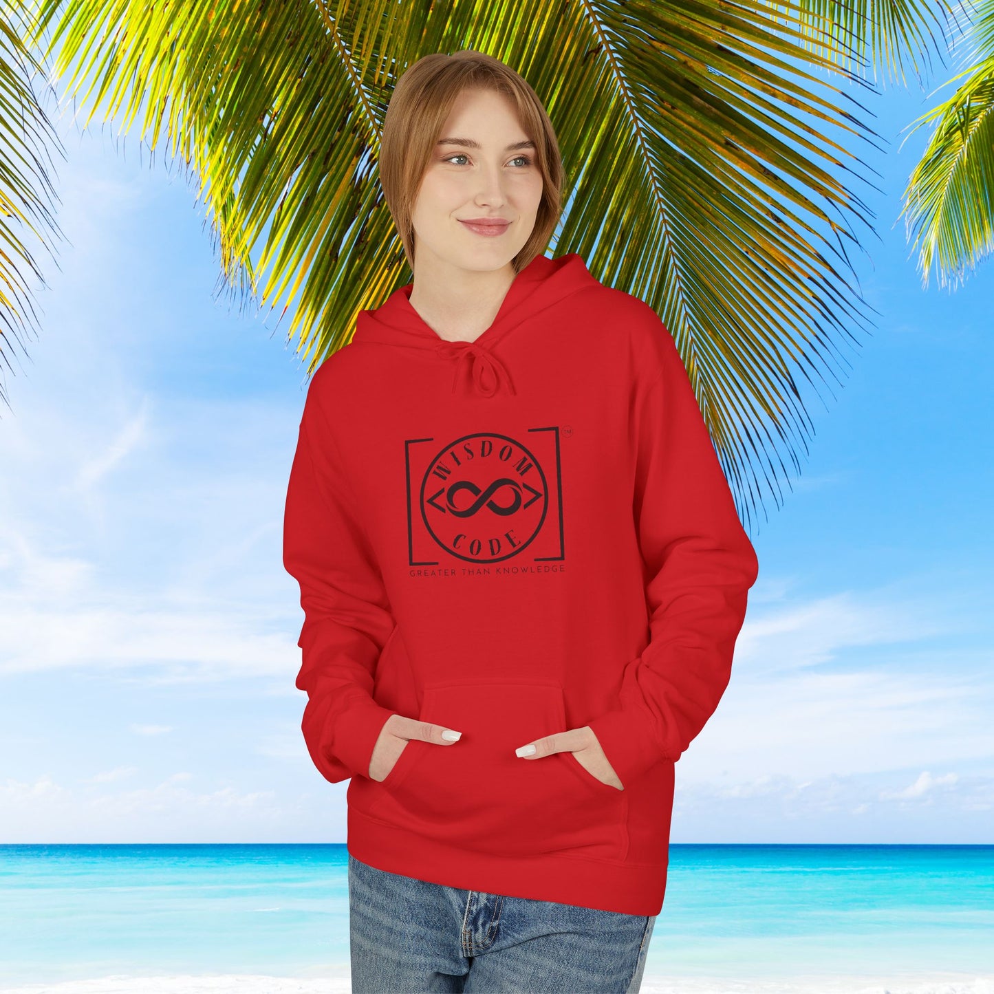 Wisdom Code Fleece Hoodie, Cozy Unisex Sweatshirt, Inspirational Apparel, Perfect Gift for Friends, Everyday Wear, Motivational Hoodie