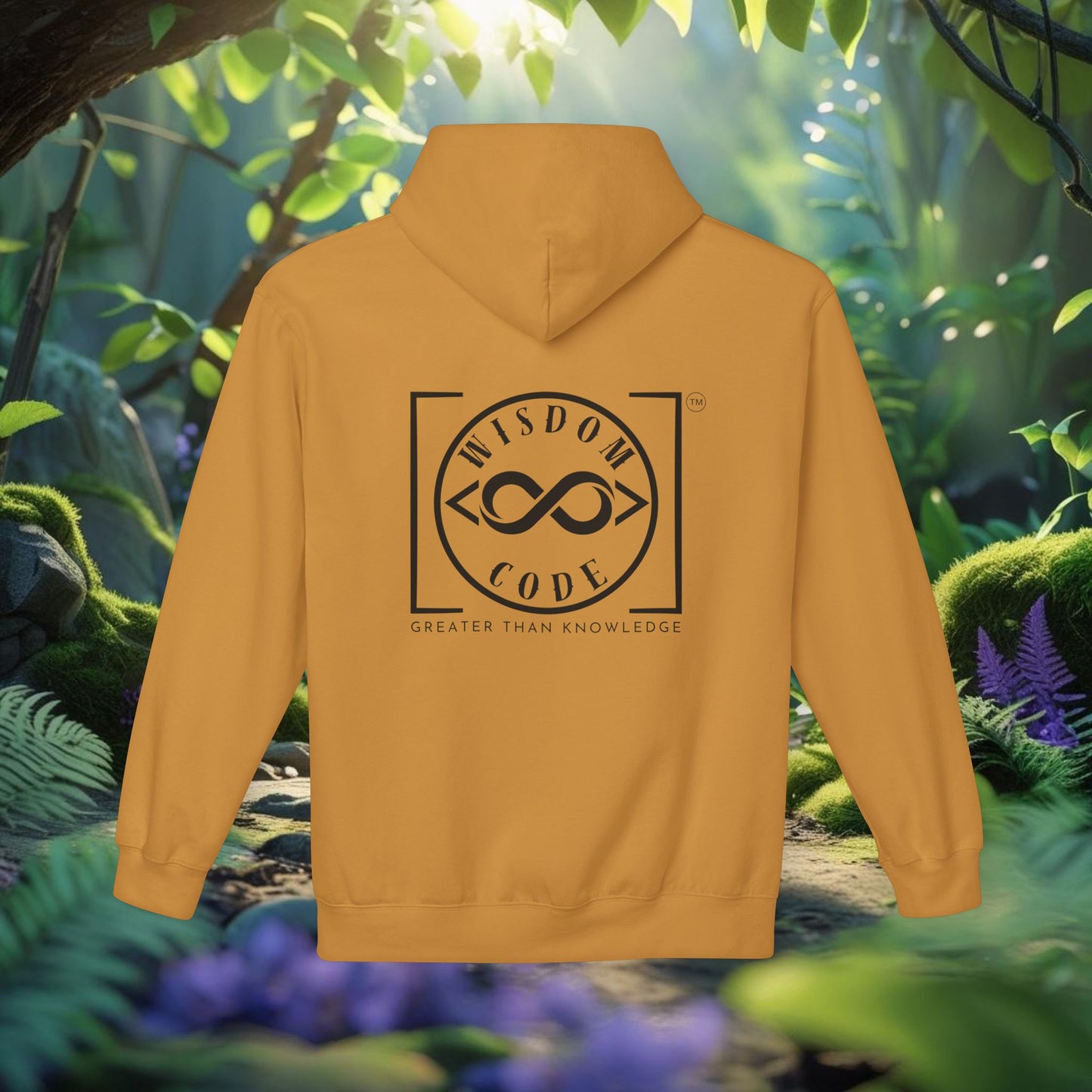 Wisdom Code Fleece Hoodie, Cozy Unisex Sweatshirt, Inspirational Apparel, Perfect Gift for Friends, Everyday Wear, Motivational Hoodie