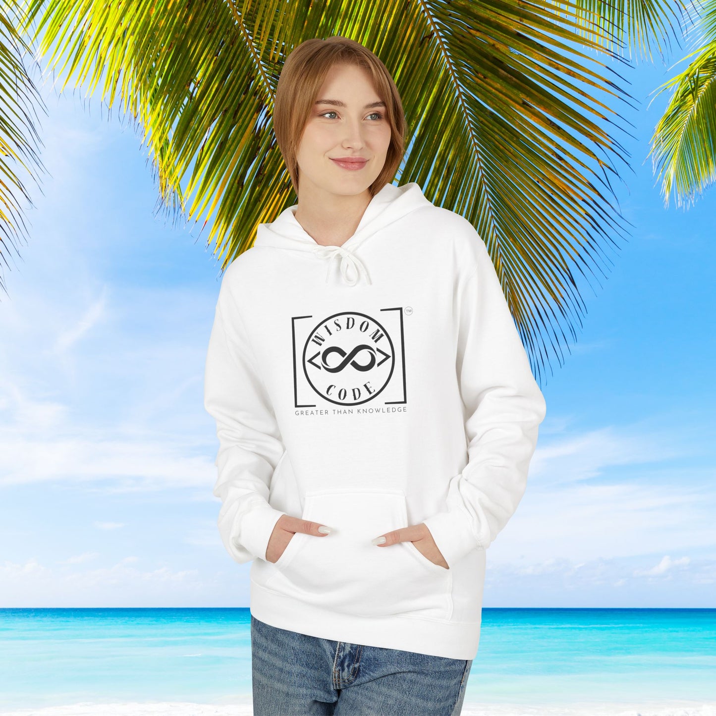 Wisdom Code Fleece Hoodie, Cozy Unisex Sweatshirt, Inspirational Apparel, Perfect Gift for Friends, Everyday Wear, Motivational Hoodie