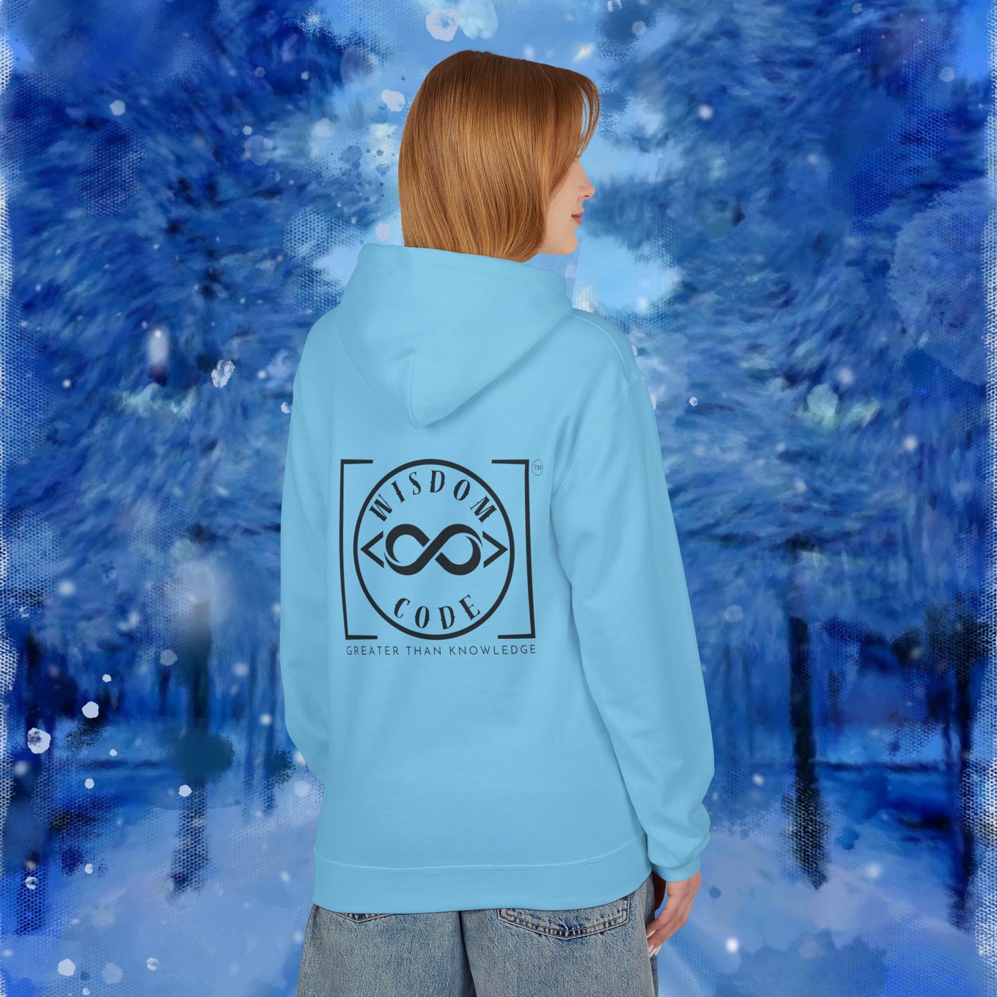 Wisdom Code Fleece Hoodie, Cozy Unisex Sweatshirt, Inspirational Apparel, Perfect Gift for Friends, Everyday Wear, Motivational Hoodie