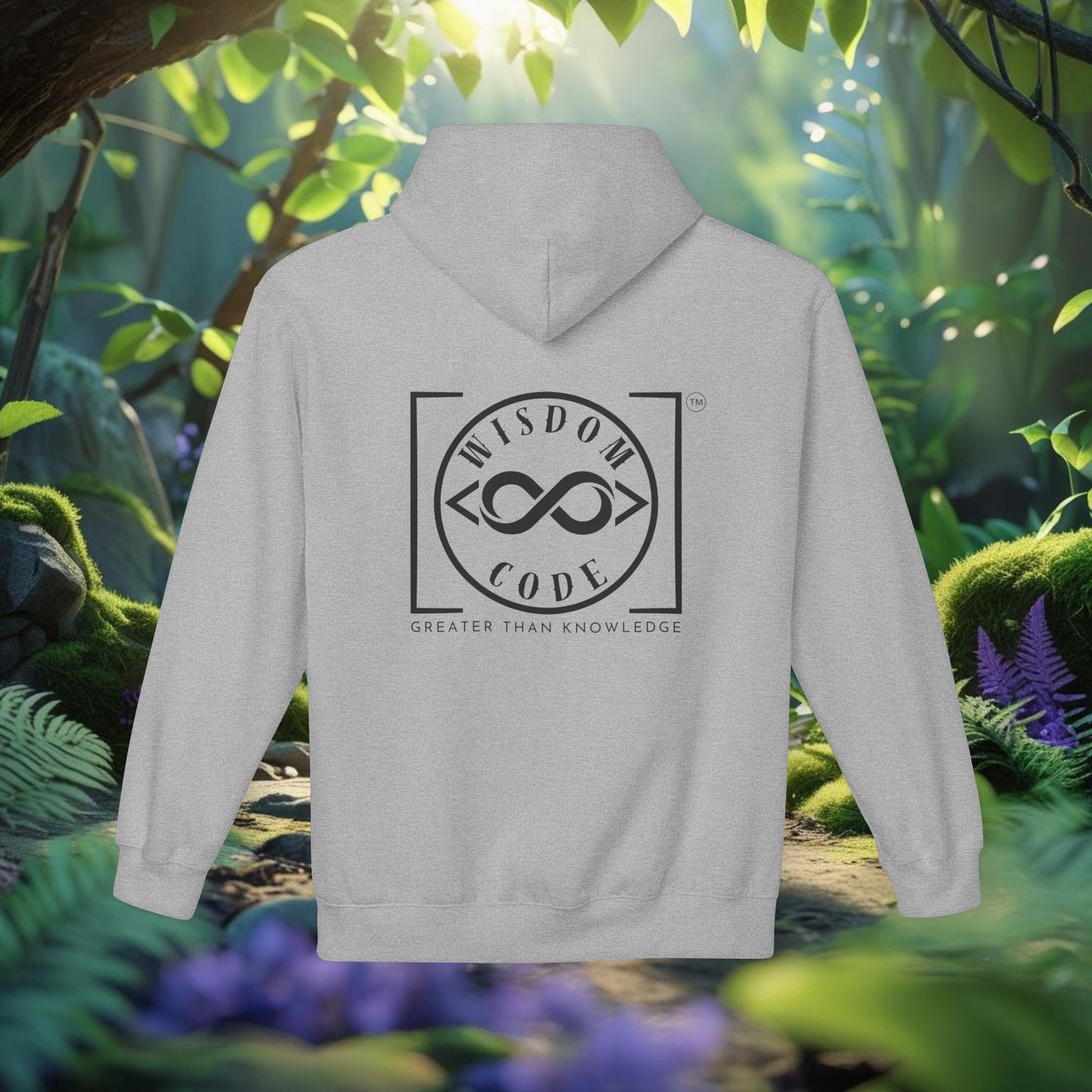 Wisdom Code Fleece Hoodie, Cozy Unisex Sweatshirt, Inspirational Apparel, Perfect Gift for Friends, Everyday Wear, Motivational Hoodie