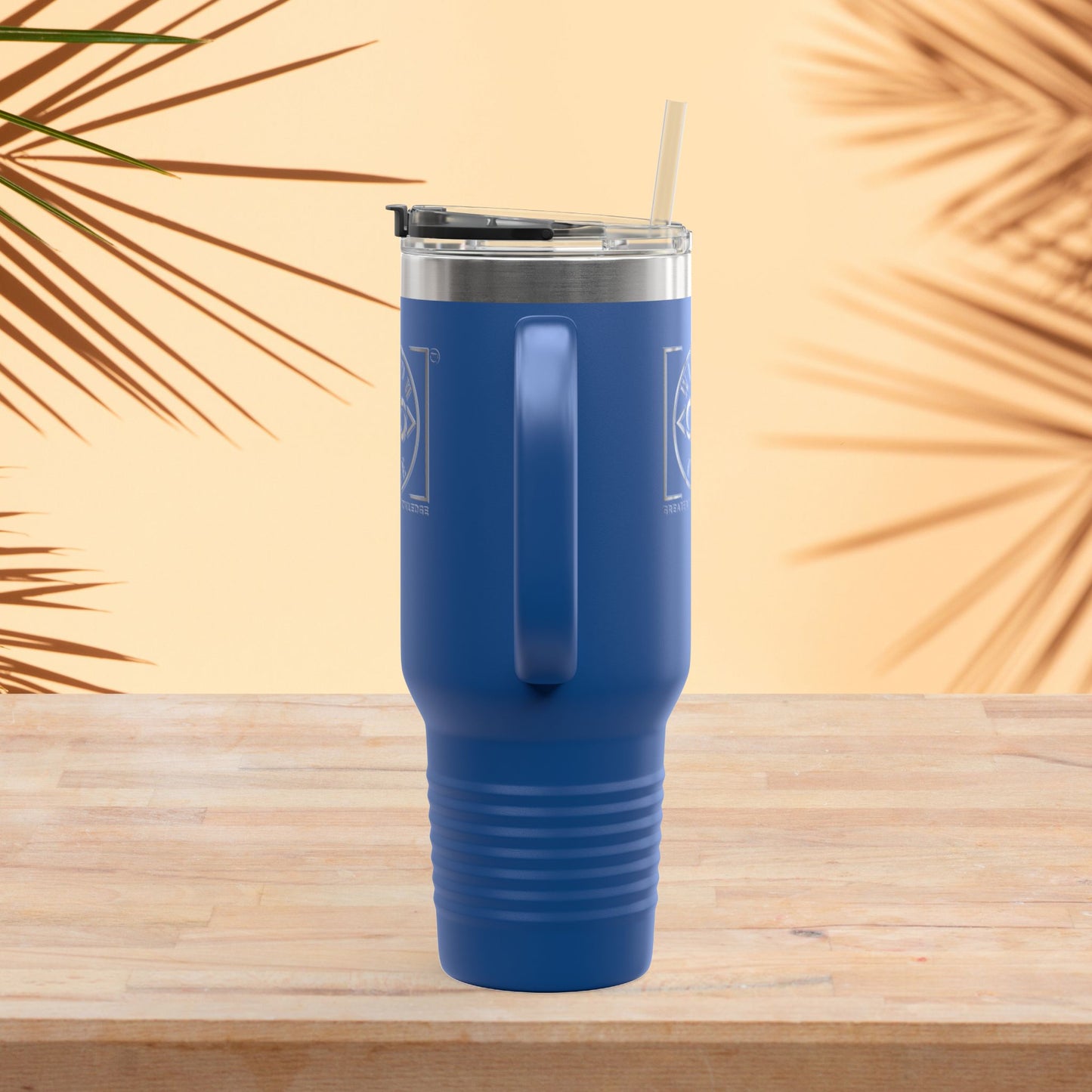 Trending Brand 40oz Insulated Travel Mug - Perfect for Coffee Lovers, On-the-Go, Gifts for Him/Her, Camping, or Office Use - WISDOM CODE