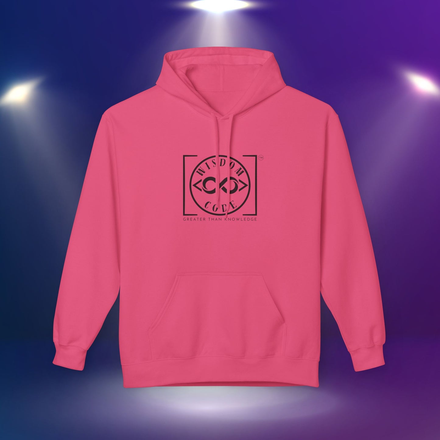 Wisdom Code Fleece Hoodie, Cozy Unisex Sweatshirt, Inspirational Apparel, Perfect Gift for Friends, Everyday Wear, Motivational Hoodie