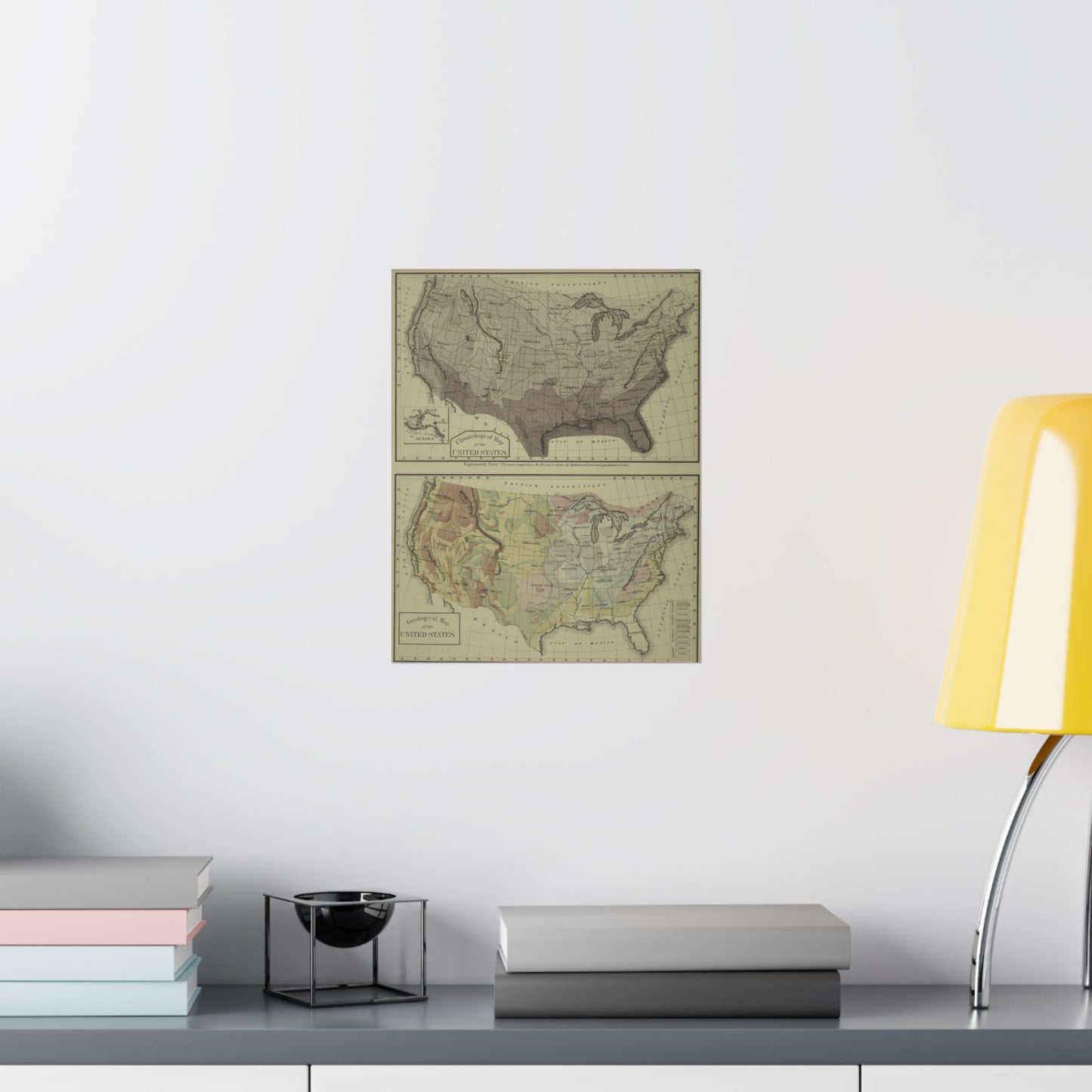 Vertical Posters Museum Grade Social Studies Poster Maps Poster- High School Posters Maps Of the USA