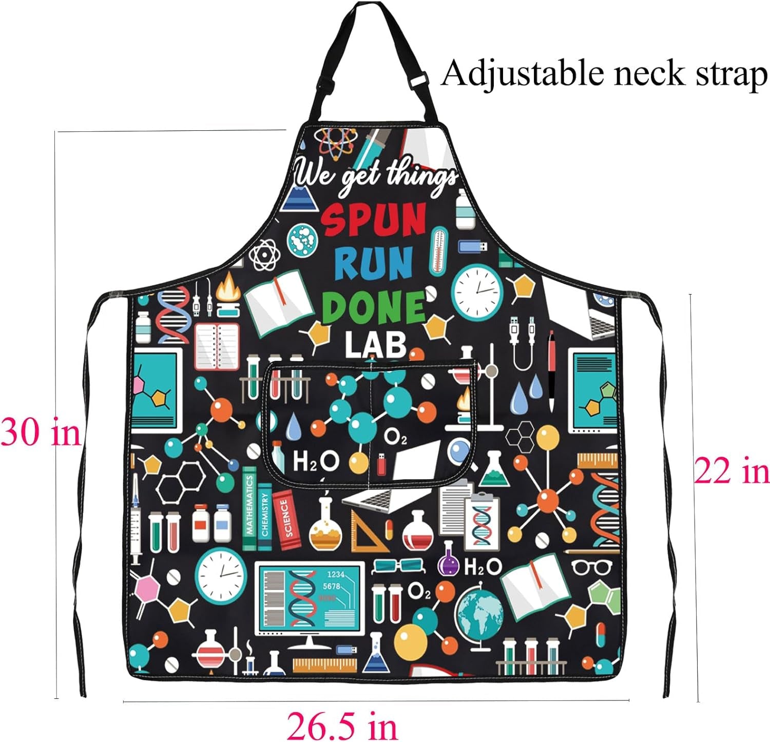 Professional Chemistry Lab Aprons - Ideal Gifts for Laboratory Technicians, Chemistry, Science Teachers and Medical Professionals