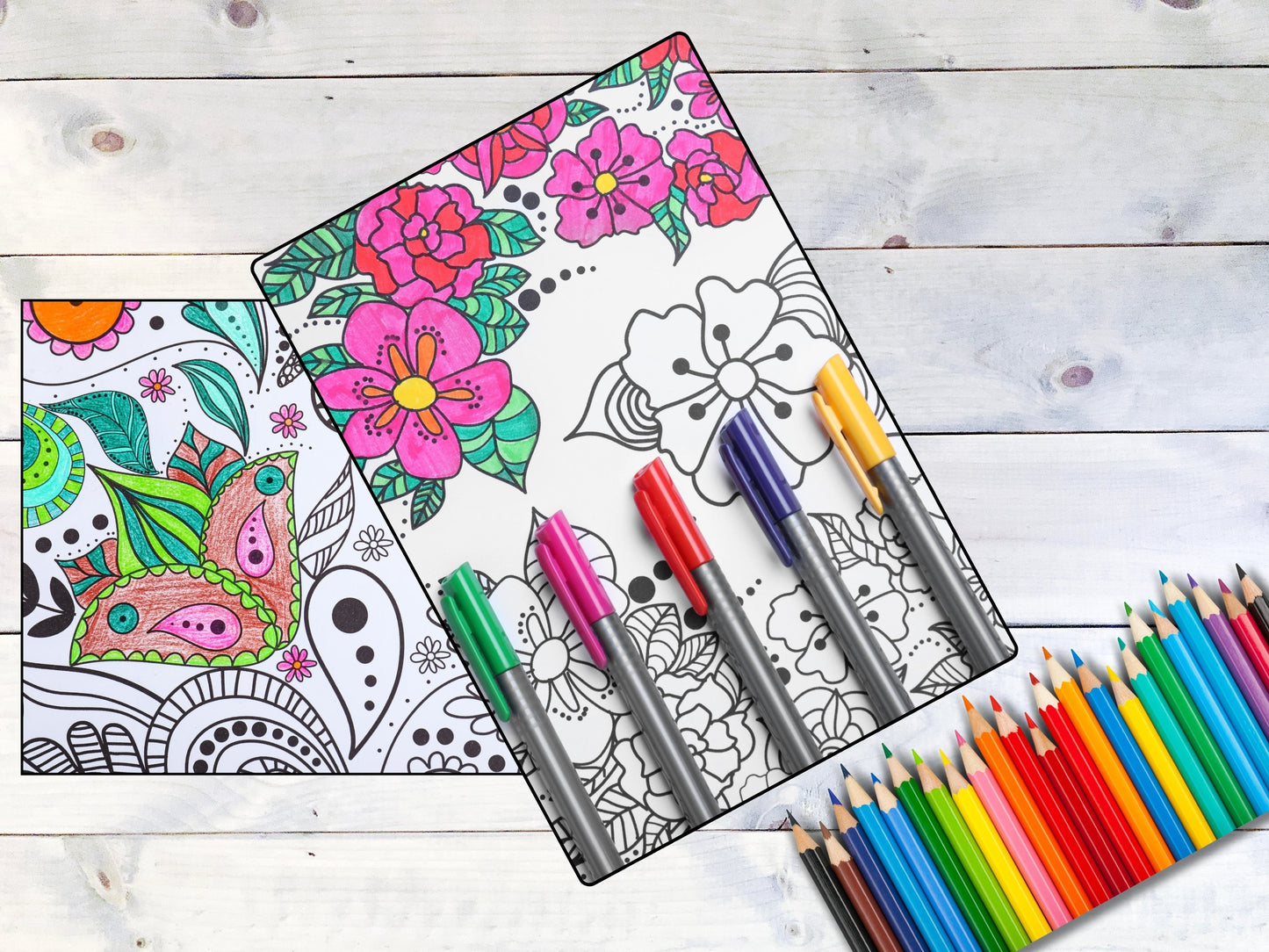 Anxiety Relief Coloring Worksheets for Teachers &amp; Students - 35 Page Digital Set