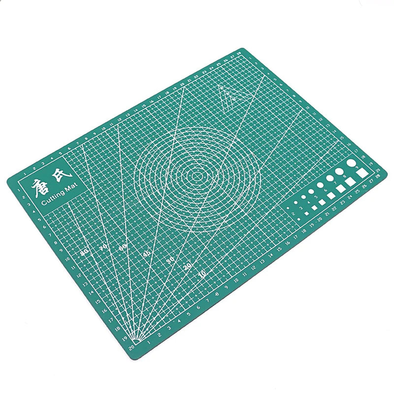 A4 Self-Healing Cutting Mat - Premium PVC Craft Board for Accurate Cutting of Fabric, Leather, and Paper