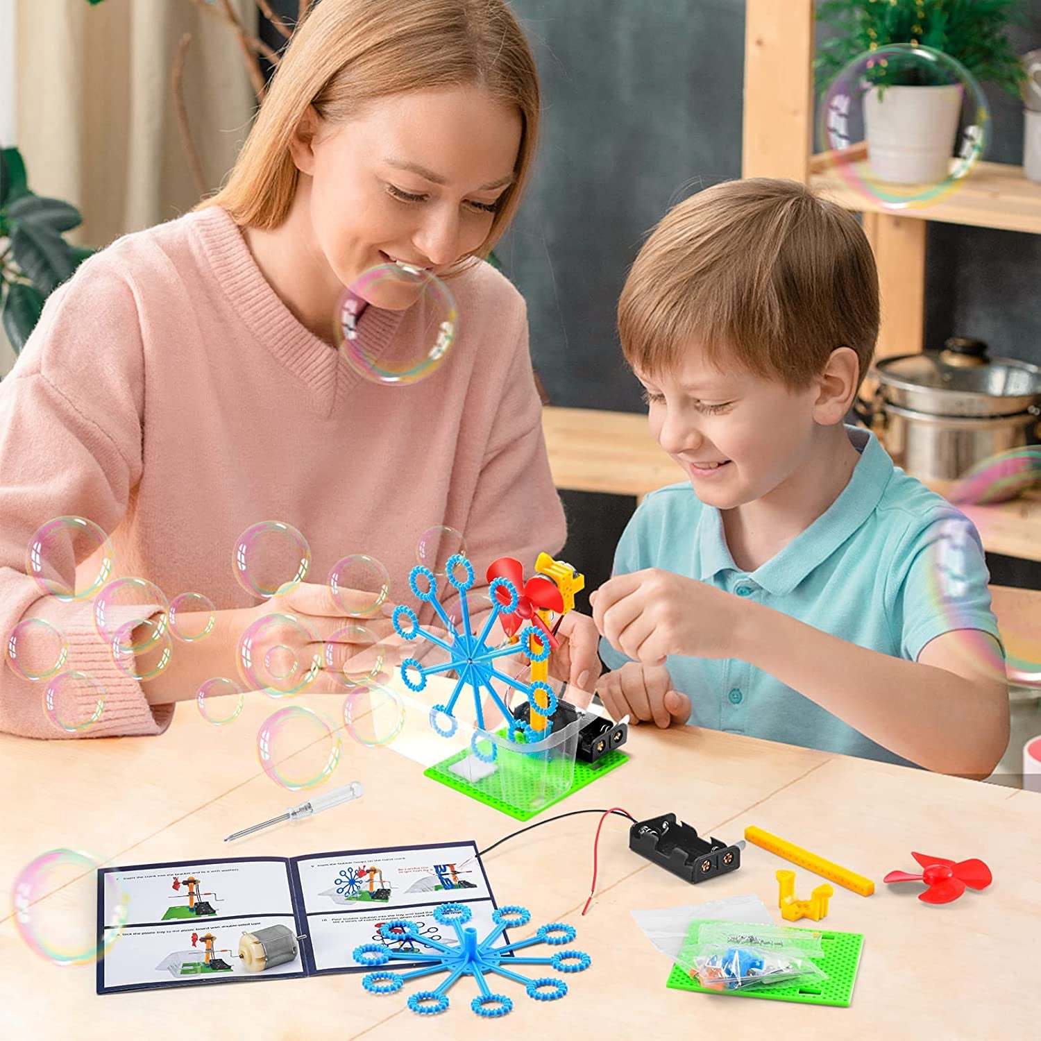 STEM Robotics Science Kits for Children Ages 5-12 - Robot Building and Engineering Project Kits for Boys and Girls - Engaging Science Experiment and Craft Activities for Ages 6-8