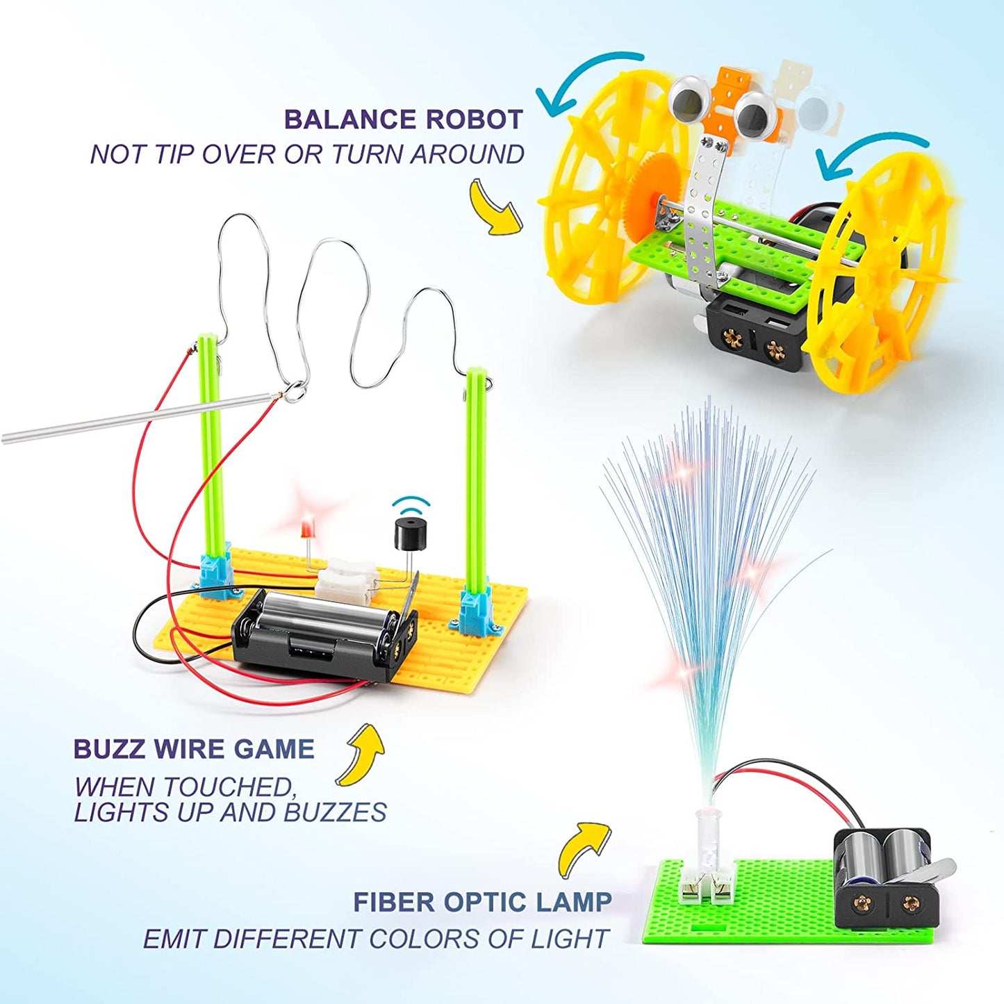 STEM Robotics Science Kits for Children Ages 5-12 - Robot Building and Engineering Project Kits for Boys and Girls - Engaging Science Experiment and Craft Activities for Ages 6-8