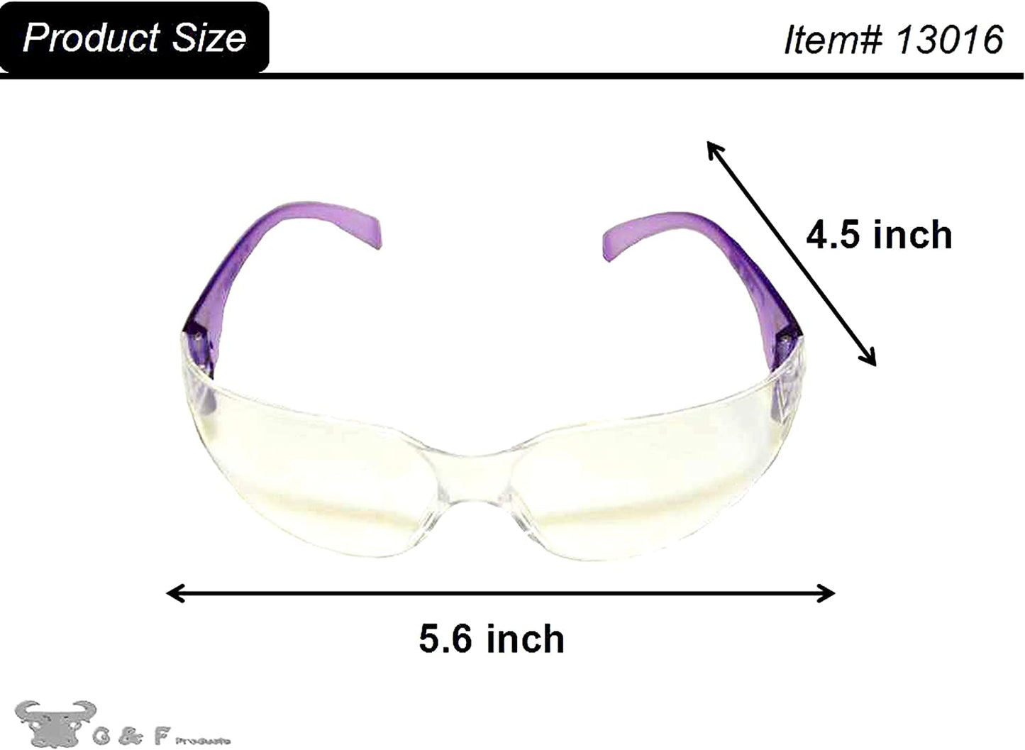 Ultimate UV Protection Safety Goggles - 99% UV-A, B & C Shielding, Impact-Resistant Clear Lenses - Available in 6 or 12 Pack for Unisex Use