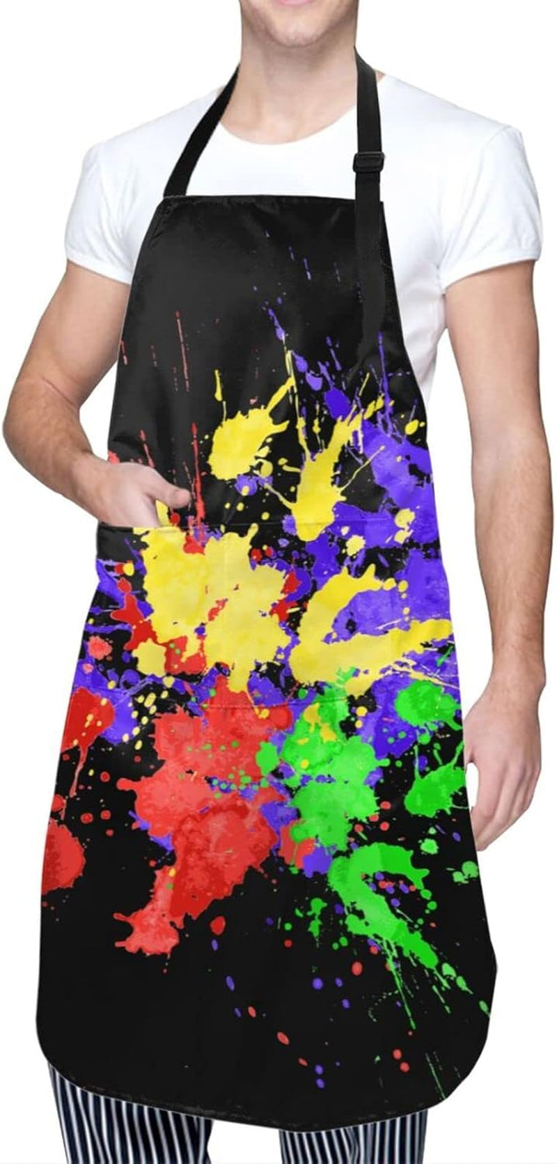 Versatile Adjustable Waterproof Bib Unisex Apron for Art & Science Teachers - Perfect for Art, Science and Chemistry Teachers