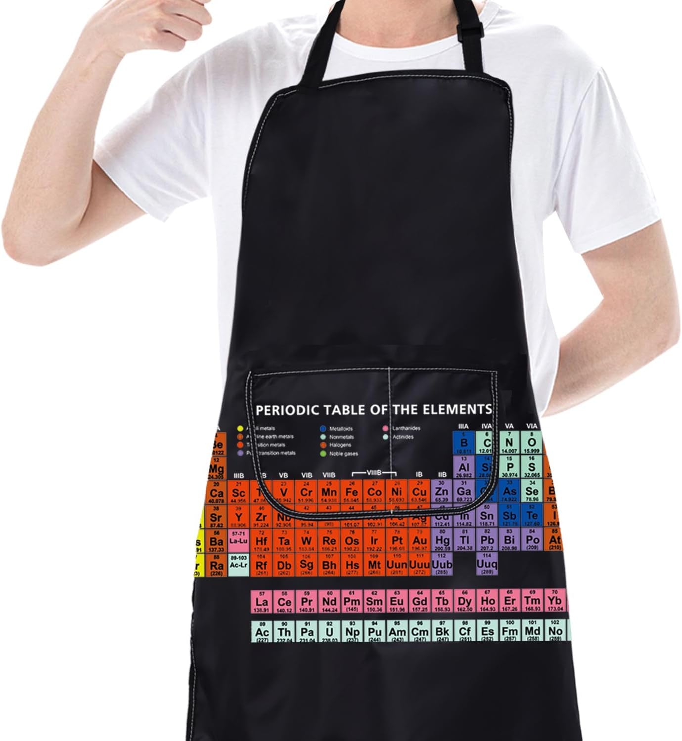 Professional Chemistry Laboratory Apron with Pockets - Ideal Gift for Teachers and Students